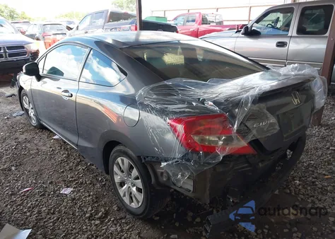 2012 Honda Civic Lx z USA, uszkodzony, nr VIN 2HGFG3B53CH529864